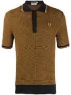 Fred Perry Knitted Polo Shirt - Yellow