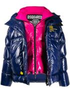 Dsquared2 Xxl Feather Down Jacket - Blue