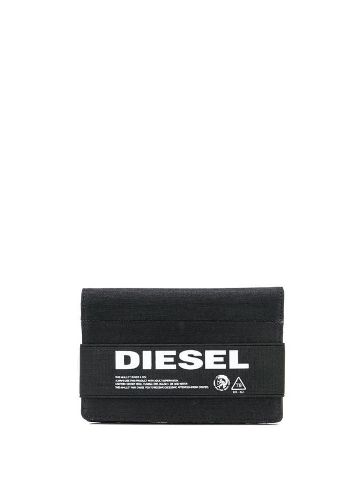 Diesel Denim Travel Wallet - Black