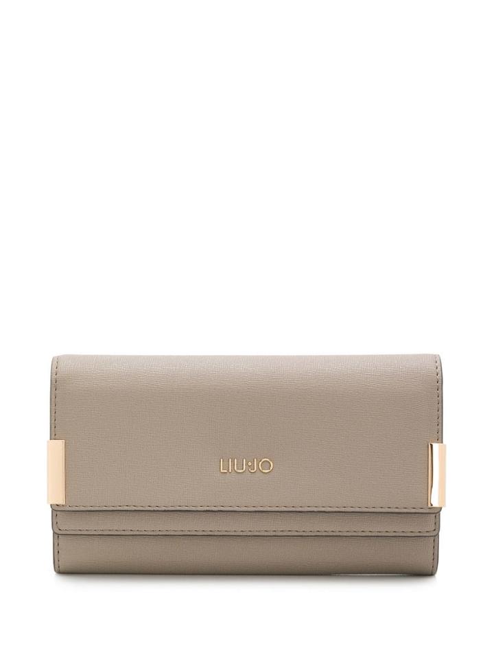 Liu Jo Foldover Wallet - Neutrals