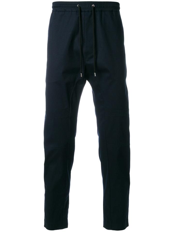 Les Hommes Urban Side-stripe Track Trousers - Blue