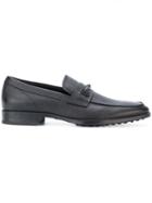 Tod's Stamped Monogram Loafers - Black