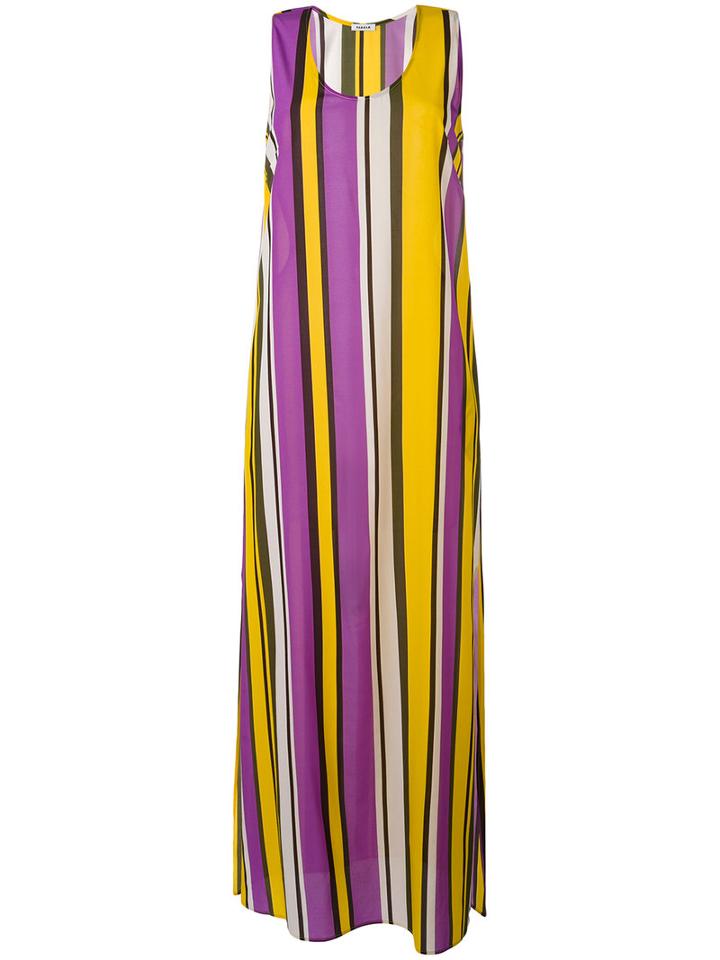 P.a.r.o.s.h. - Striped Tent Dress - Women - Silk/spandex/elastane - S, Silk/spandex/elastane
