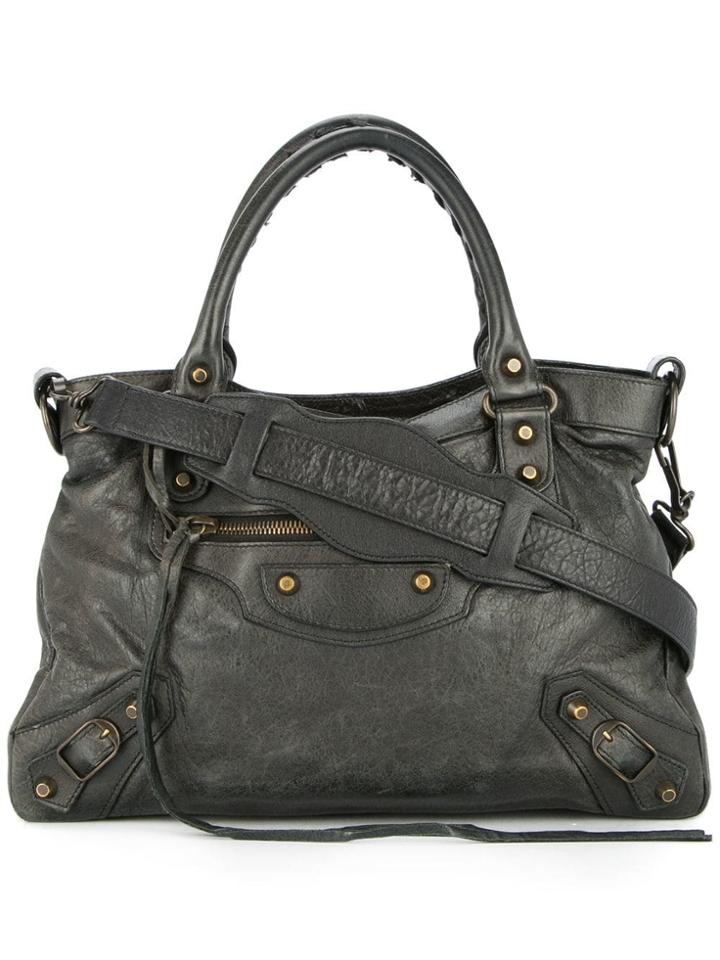 Balenciaga Vintage The Town 2way Hand Bag - Green