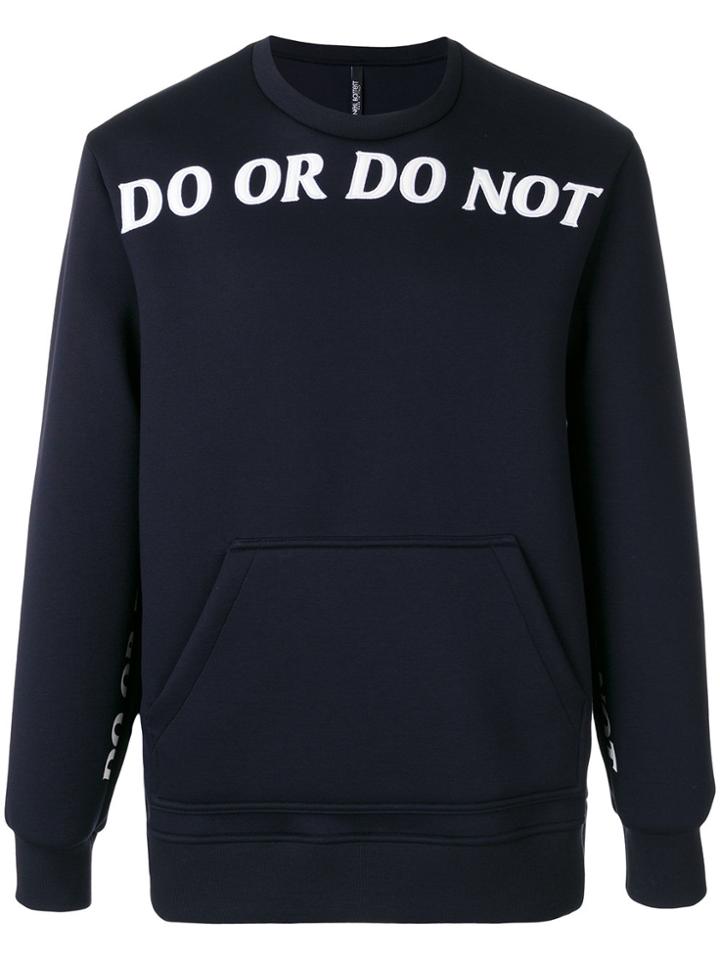 Neil Barrett 'do Or Do Not' Sweater - Blue