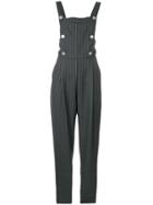 Versace Vintage Versus Pinstriped Dungarees - Grey