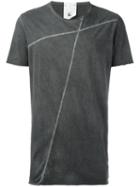 Lost & Found Rooms Stripe Detailing T-shirt, Men's, Size: Xl, Grey, Cotton