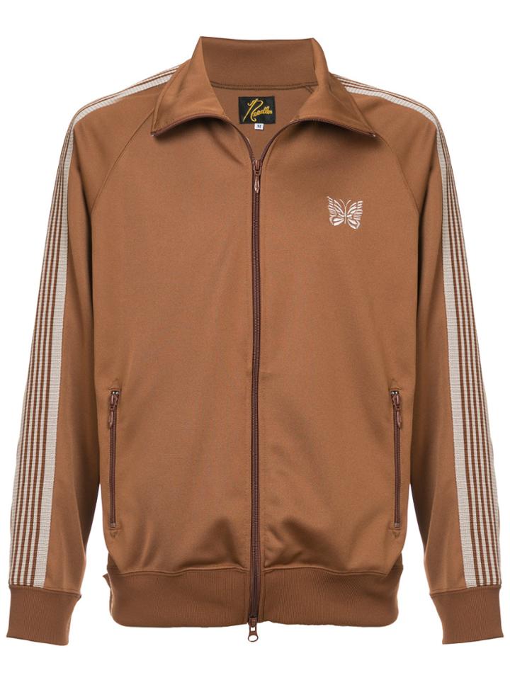 Needles Side Stripe Zip Jacket - Brown