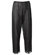 Dosa Tassel Trousers, Women's, Size: 1, Black, Cotton