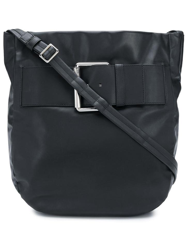 Tommy Hilfiger Buckle Detail Shoulder Bag - Black