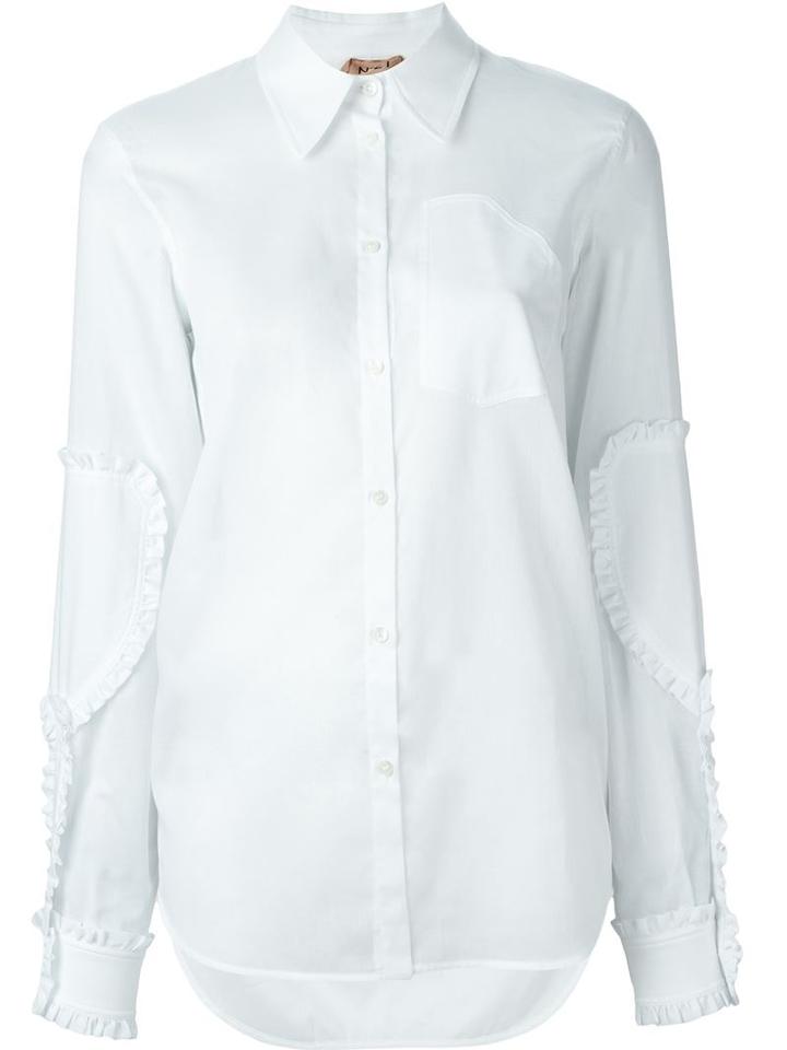 No21 Ruffled Patch Shirt