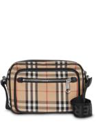 Burberry Vintage Check And Leather Crossbody Bag - Neutrals