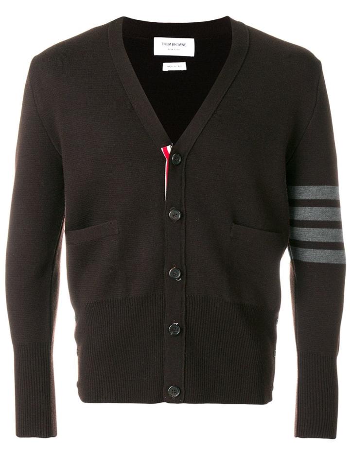 Thom Browne 4-bar Stripe Milano Stitch Merino Cardigan