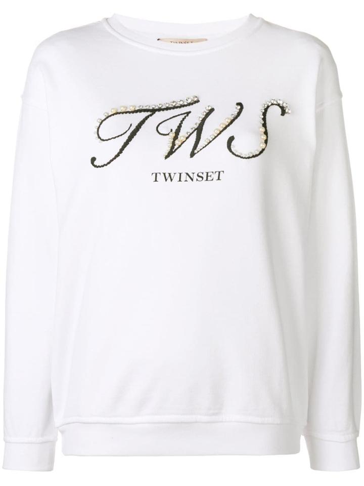 Twin-set Tws Sweatshirt - White