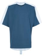 Oamc - Shirt Back T-shirt - Men - Cotton/viscose - S, Blue, Cotton/viscose