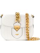 Moschino Quilted Chain Shoulder Bag - White