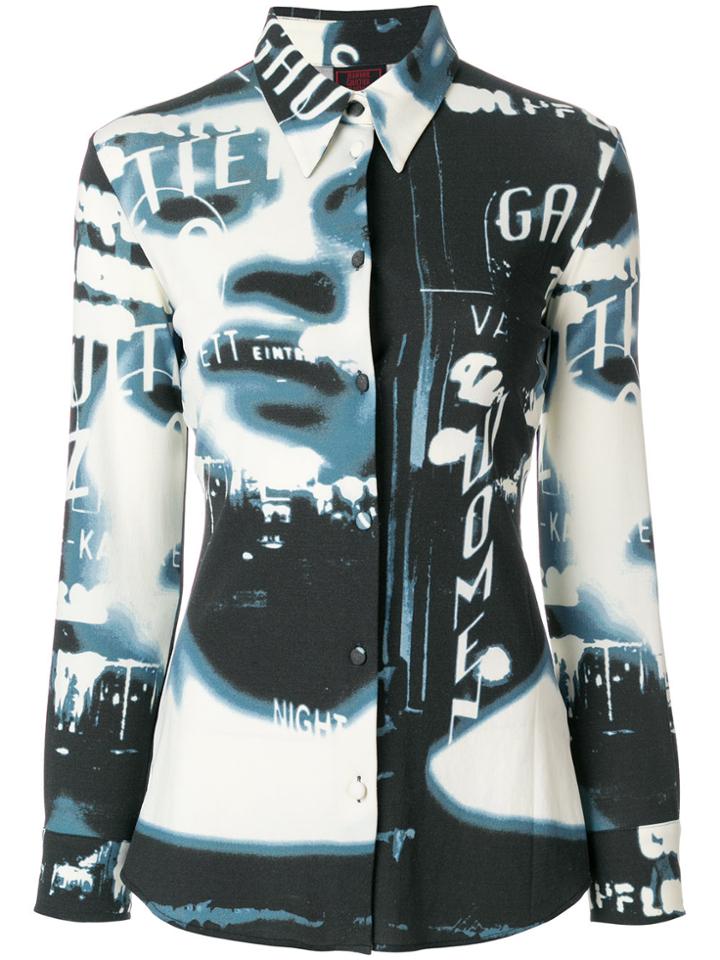 Jean Paul Gaultier Vintage All-over Print Shirt - Black