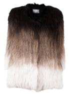 Meteo By Yves Salomon Textured Three-quarter Length Sleeve Jacket