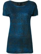 Avant Toi Liv Glittery T-shirt - Blue
