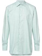 Kiton Checked Long Sleeved Shirt - Green