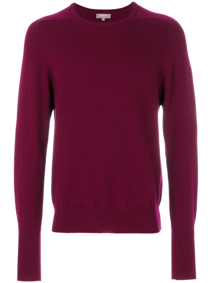 N.peal The Buckingham 2ply Jumper - Pink & Purple