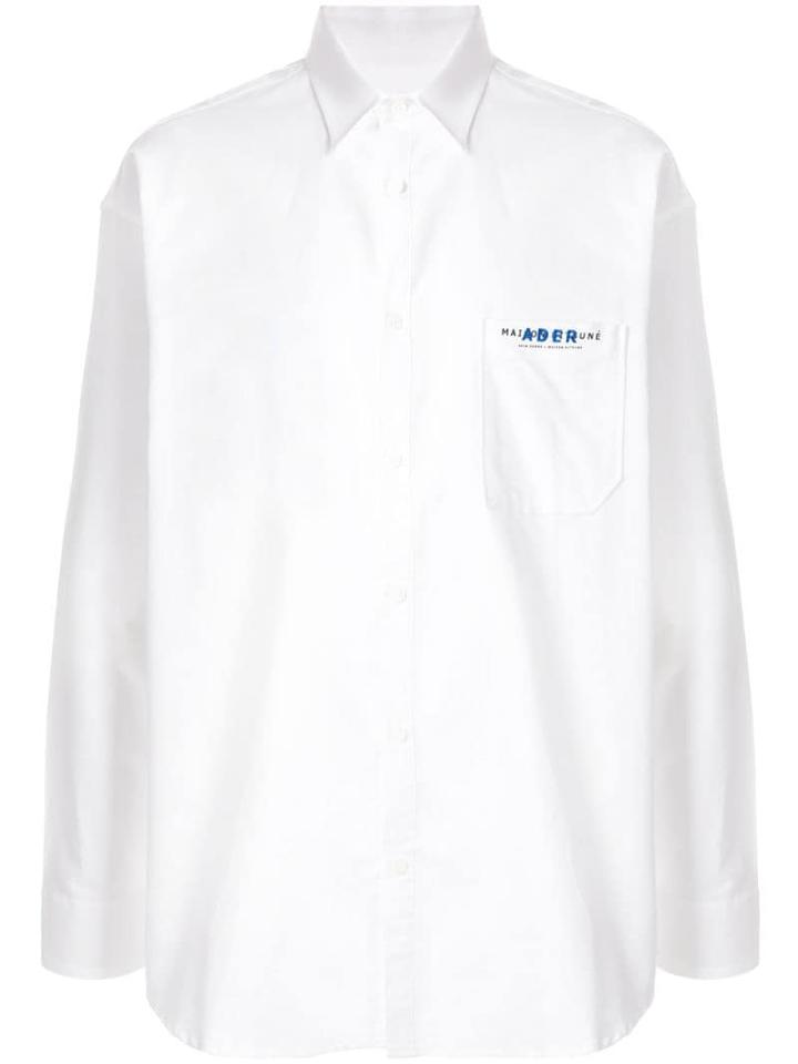 Ader Error Maison Kitsuné X Ader Error Logo Shirt - White