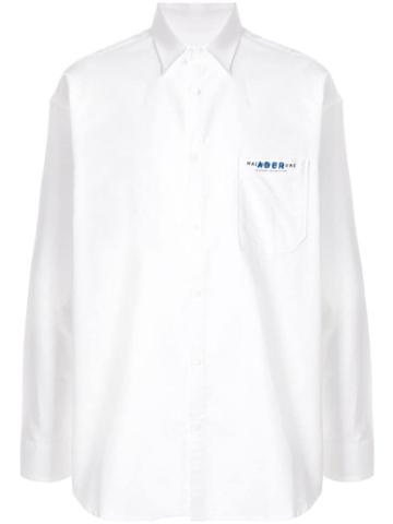 Ader Error Maison Kitsuné X Ader Error Logo Shirt - White
