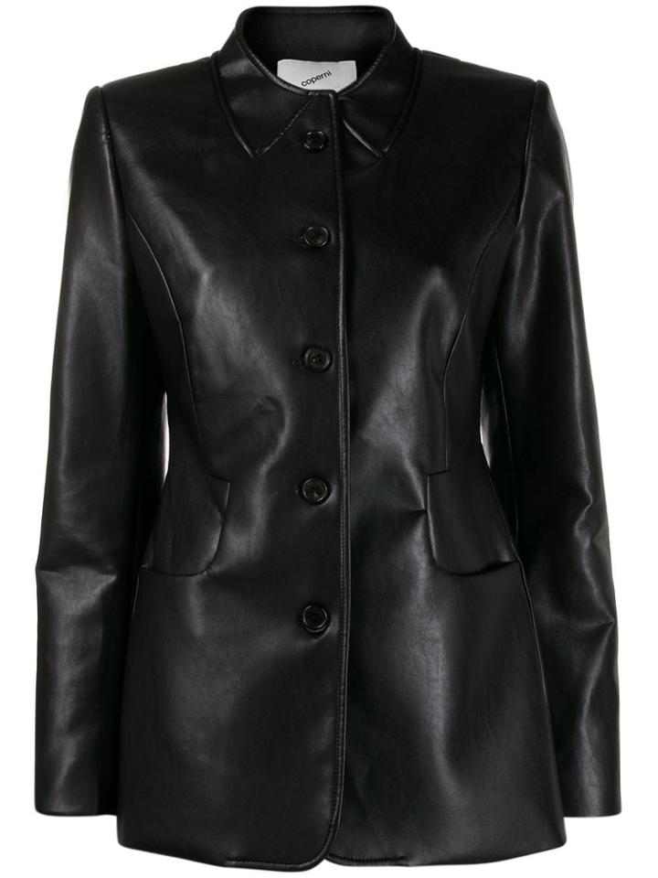 Coperni Fitted Button Up Jacket - Black