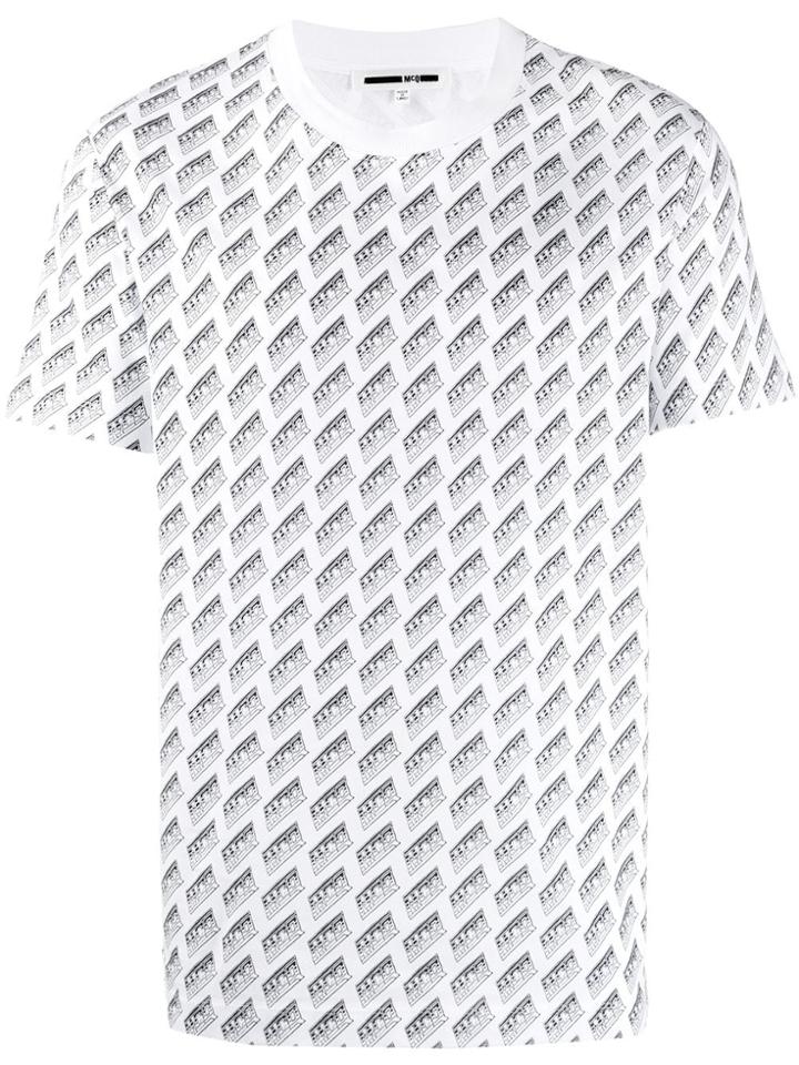 Mcq Alexander Mcqueen Printed Logo T-shirt - White