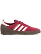 Adidas Red Montreal Suede Leather Sneakers
