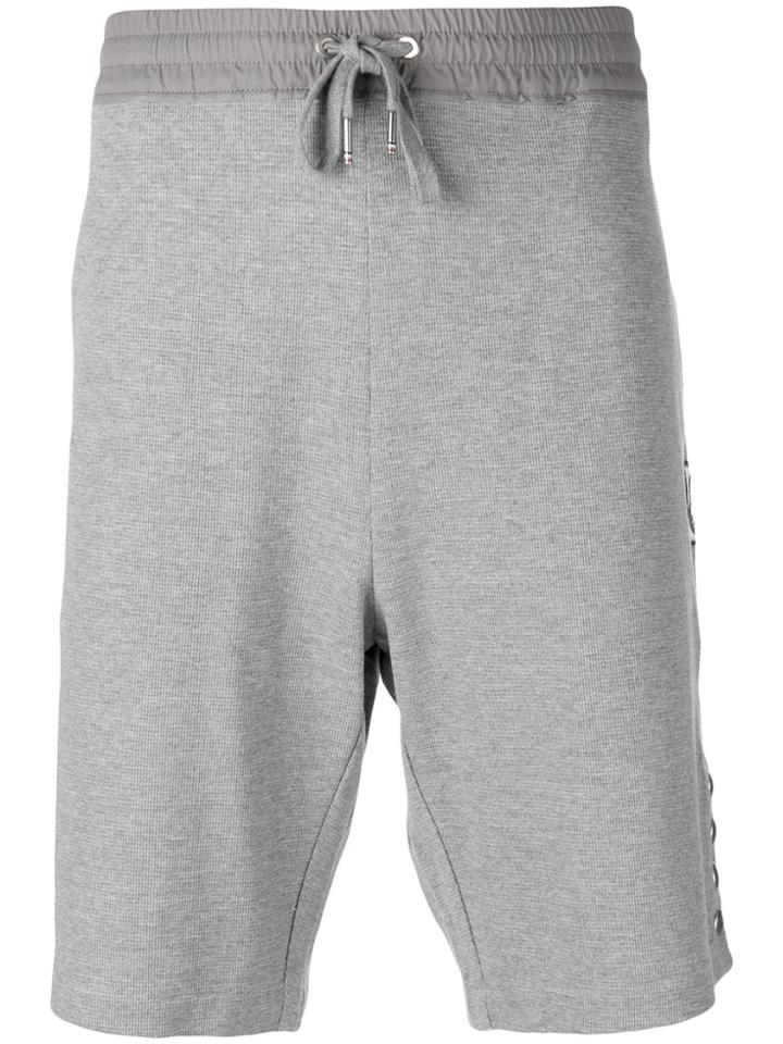 Moncler Gamme Bleu Piqué Drawstring Track Shorts - Grey