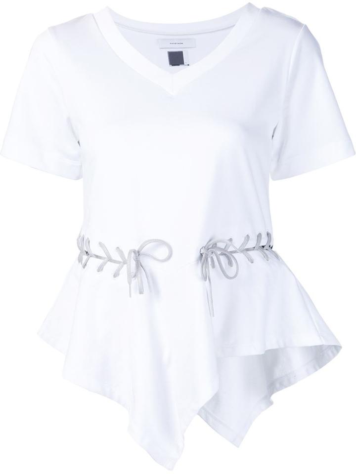 Facetasm Lace-up Detail T-shirt