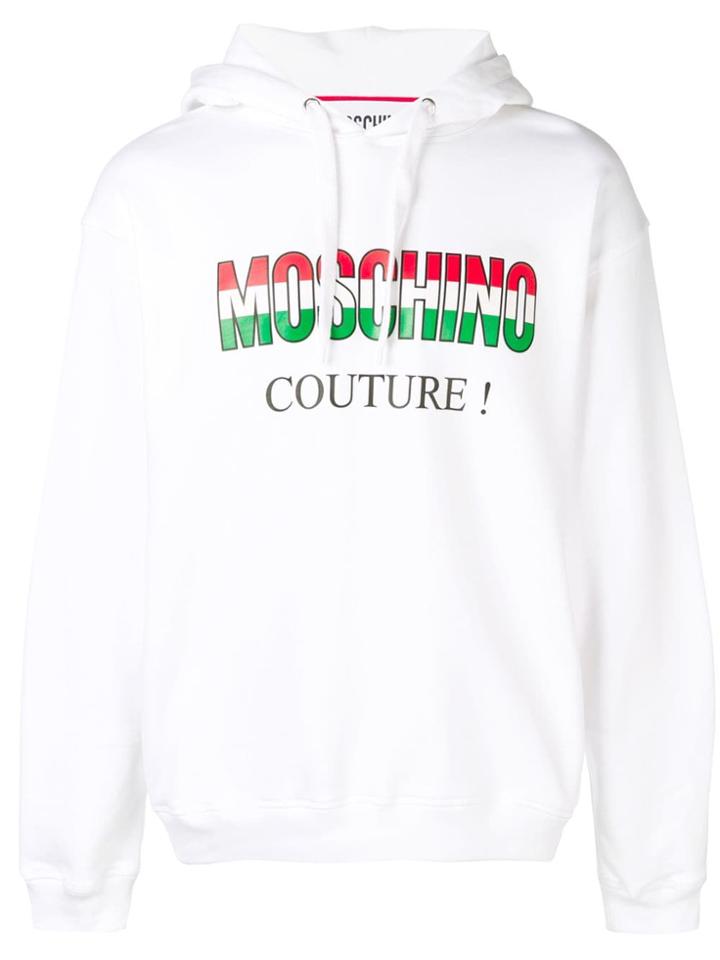 Moschino Couture! Print Hoodie - White