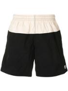 Alexander Mcqueen Two-tone Swimming Shorts - Black
