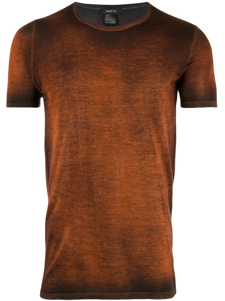 Avant Toi Printed Sweater, Men's, Size: Large, Brown, Silk/cashmere