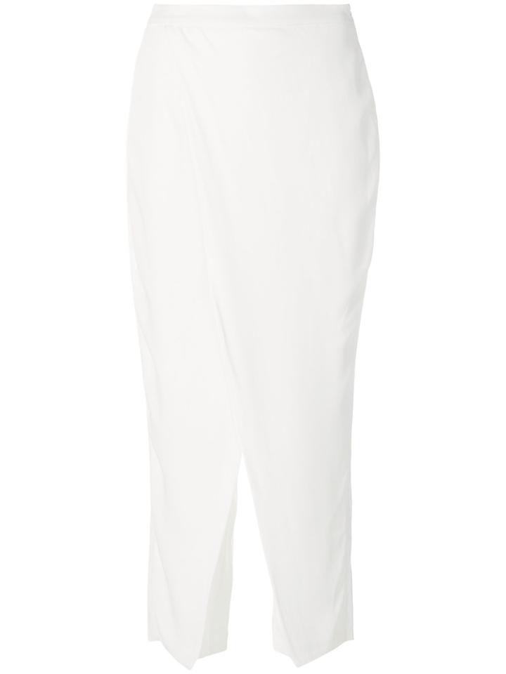 Federica Tosi Overlap Front Trousers - White
