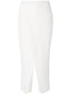 Federica Tosi Overlap Front Trousers - White