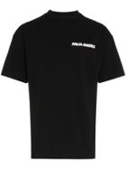 Palm Angels Palm Skull On Fire Tt Blk - Black