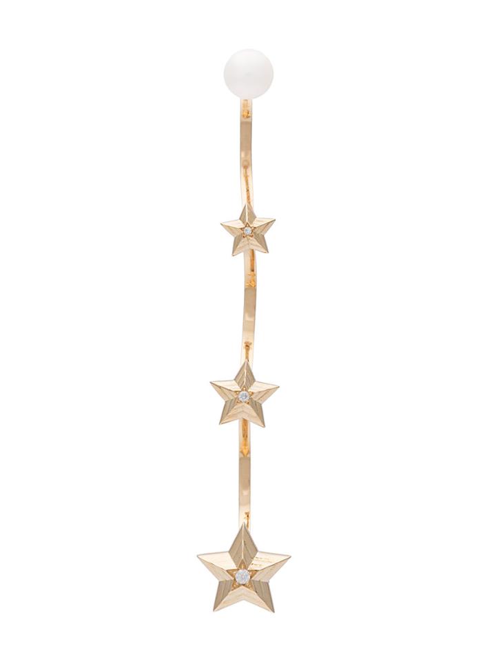 Delfina Delettrez Star Cascade Earring - Metallic