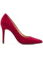 Michael Michael Kors Suede And Leather Pumps - Red