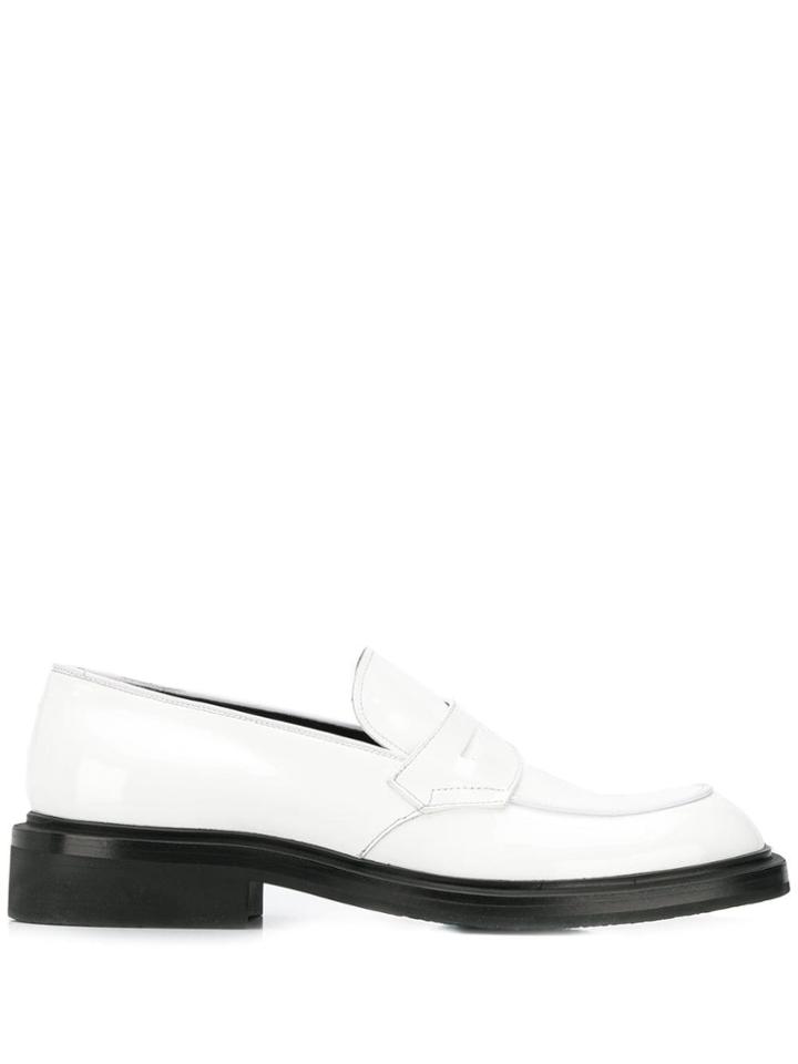 Prada Classic Penny Loafers - White