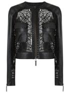 Martha Medeiros Leather Jacket, Women's, Size: 48, Black, Leather