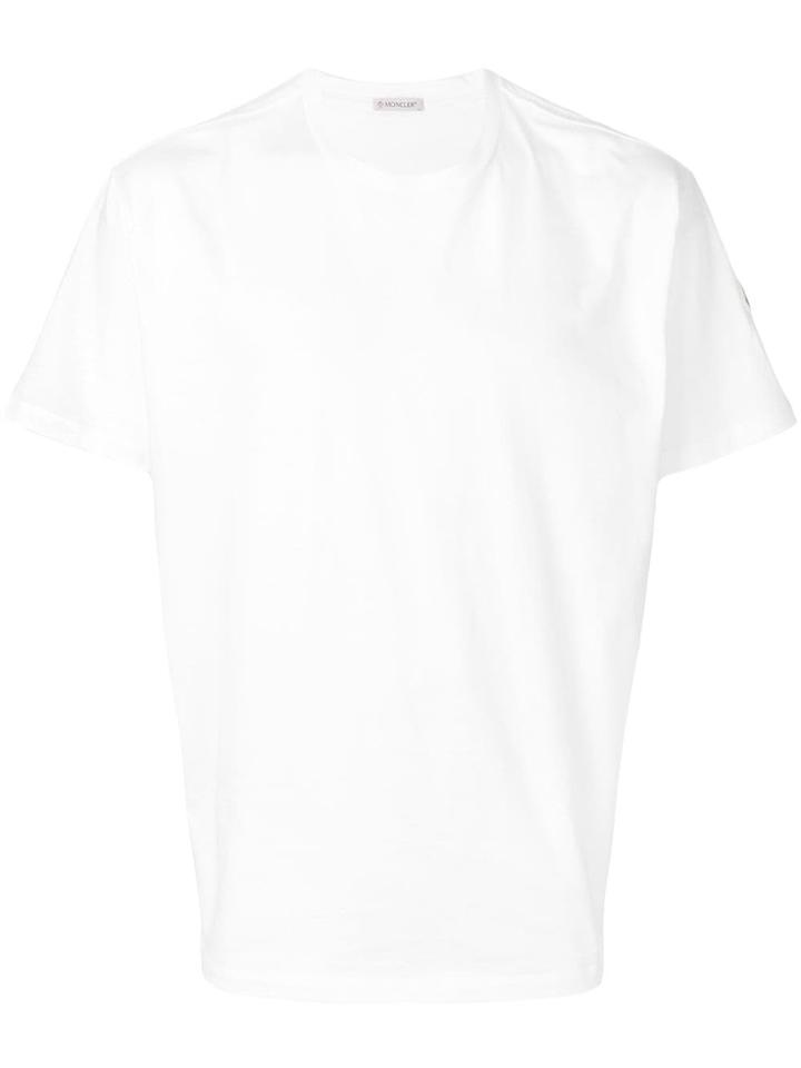 Moncler Stripe Detail T-shirt - White
