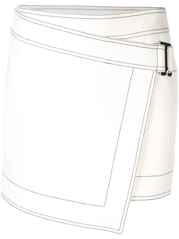 Dion Lee E-hook Mini Skirt - White