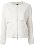 Eleventy Windbreaker Jacket, Women's, Size: Medium, White, Polyamide/spandex/elastane