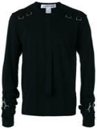 Comme Des Garçons Shirt - Strappy Details Longsleeved T-shirt - Men - Cotton - M, Black, Cotton