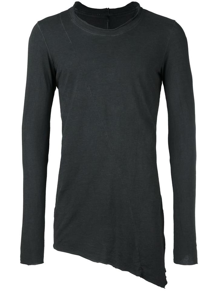 Masnada Asymmetrical Sweatshirt, Men's, Size: Medium, Grey, Cotton