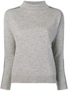 Max Mara Studio Mock Neck Sweater - Grey