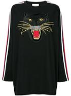 Gucci Embroidered Panther T-shirt - Black