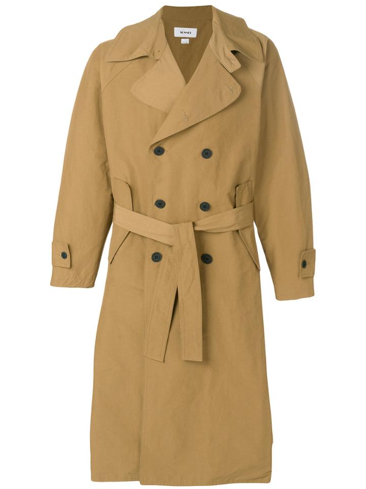 Sunnei Belted Trench Coat - Brown